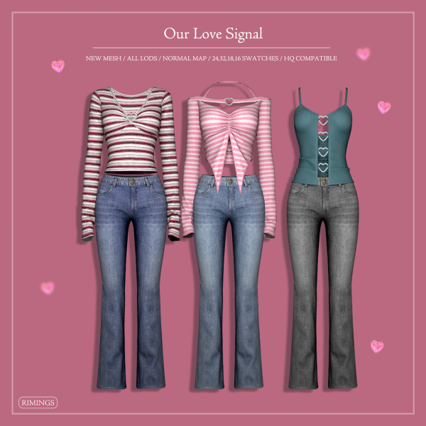 Alpha [RIMINGS] Our Love Signal by simsfinds - The Sims 4 Custom Content