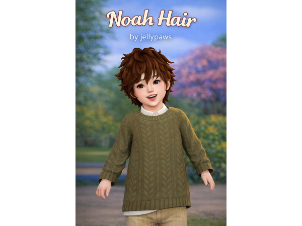Maxis Match Noah Hair Toddler by melunn - The Sims 4 Custom Content