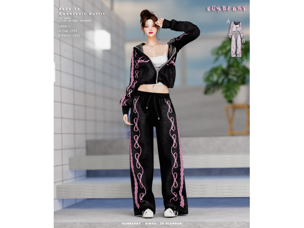 [SUNBERRY]#26.16_Sweatsuit Outfit