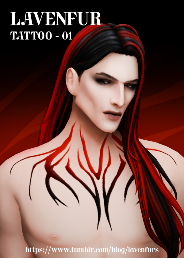 Mix 𝙻𝙰𝚅𝙴𝙽𝙵𝚄𝚁 𝚃𝙰𝚃𝚃𝙾𝙾 𝟶𝟷 by simsfinds - The Sims 4 Custom Content