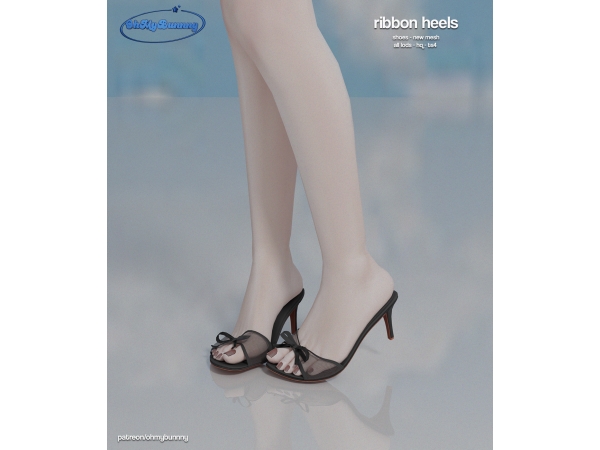 Alpha Ribbon Heels - The Sims 4 Custom Content