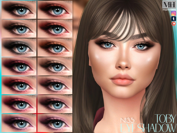Alpha Toby Eyeshadow - The Sims 4 Custom Content
