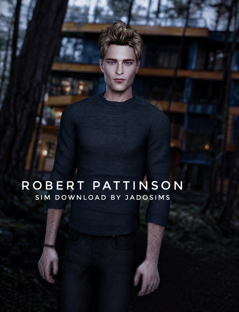 Alpha Robert Pattinson (Sim Download) by shopwithflynnn - The Sims 4 Custom Content