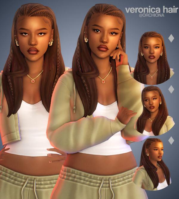 Maxis Match veronica hair by simsfinds - The Sims 4 Custom Content