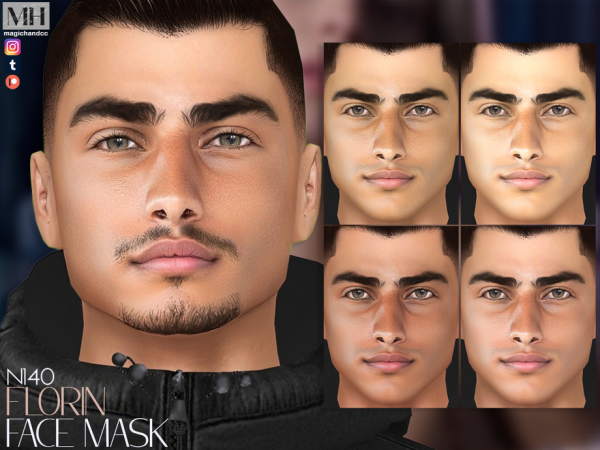 Alpha Florin Face Mask by magichandcc - The Sims 4 Custom Content