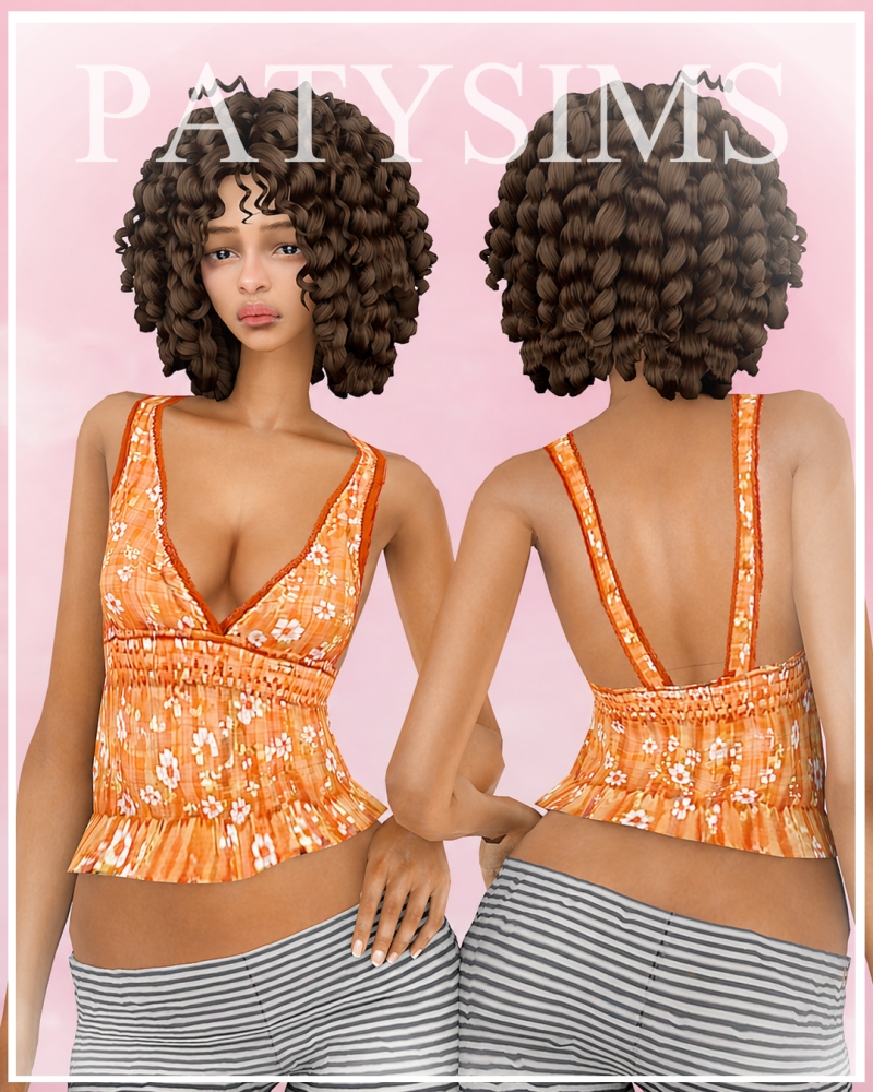Mix Top Verão PATYSIMS by patysims - The Sims 4 Custom Content