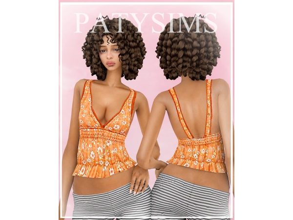 Mix Top Verão PATYSIMS - The Sims 4 Custom Content