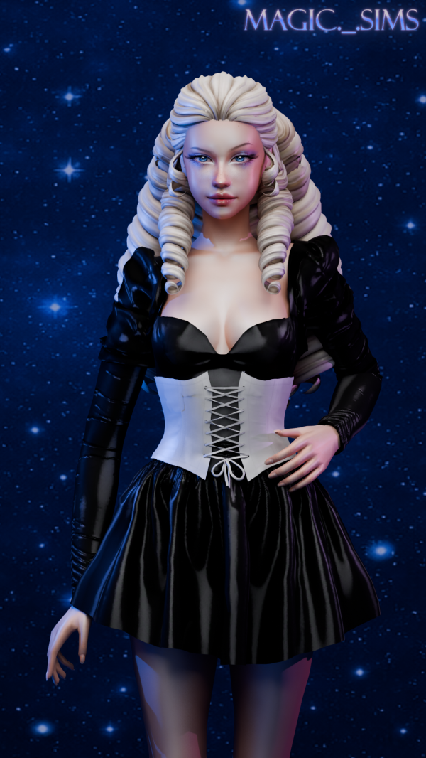 Maxis Match Anabelle hair Magic_sims by simsfinds - The Sims 4 Custom Content