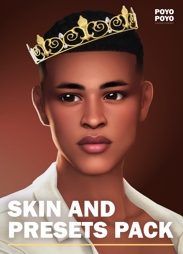 Maxis Match LOUIS SKIN AND NOSE PRESETS PACK by simsfinds - The Sims 4 Custom Content