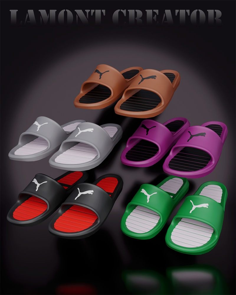 Mix puma silppers by lamontcreatorr - The Sims 4 Custom Content