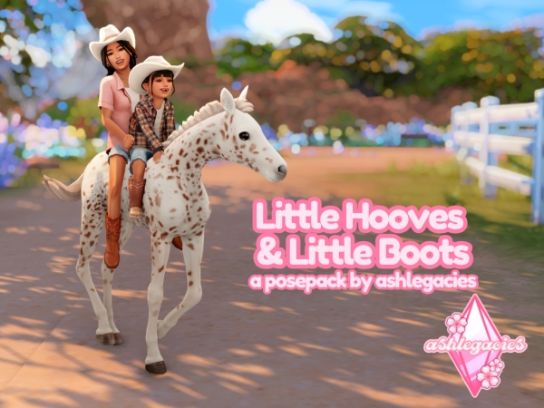 Mix Little Hooves Little Boots Posepack - The Sims 4 Custom Content