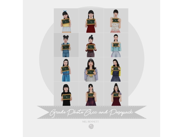 Mix Grade Photo Acc and Posepack - The Sims 4 Custom Content