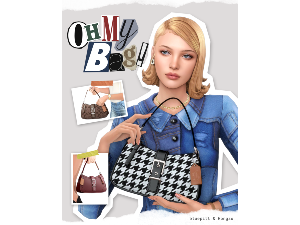 Mix [심즈4 콜라보] OH MY BAG by hongz0 - The Sims 4 Custom Content