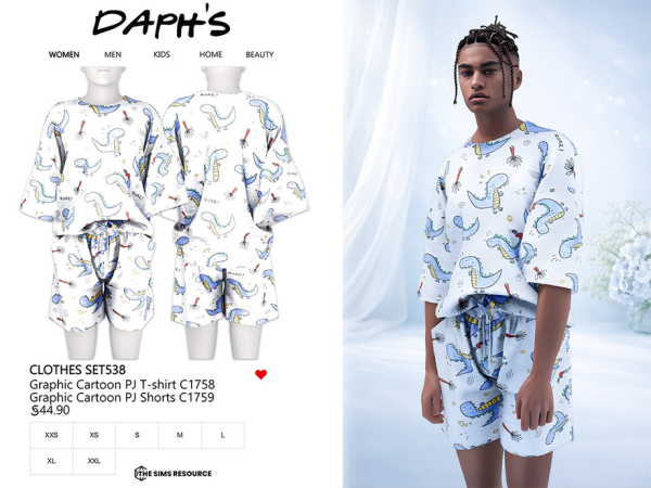 Alpha Daph's CLOTHES SET538 - The Sims 4 Custom Content