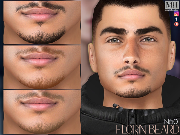 Alpha Florin Beard - The Sims 4 Custom Content