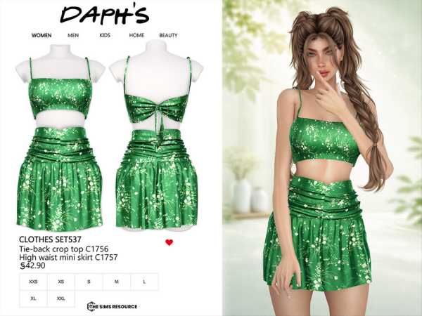 Alpha Daph's CLOTHES SET537 - The Sims 4 Custom Content