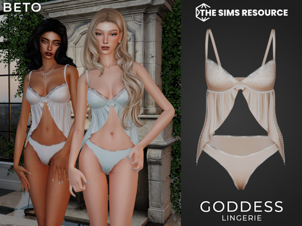 Alpha Goddess Lingerie by Beto_ae0 - The Sims 4 Custom Content