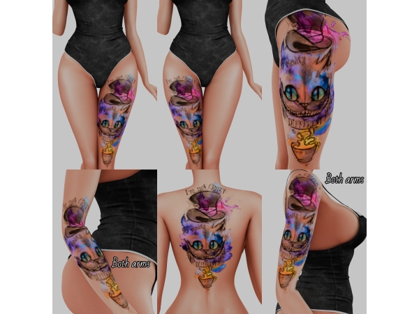 Cheshire cat tattoo by  𝓛𝓲𝓵 𝓑𝓵𝓾'𝓼 𝓟𝓸𝓼𝓮𝓼