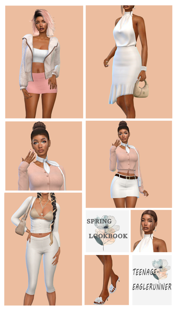 Alpha Spring Lookbook by teenageeaglerunner - The Sims 4 Custom Content