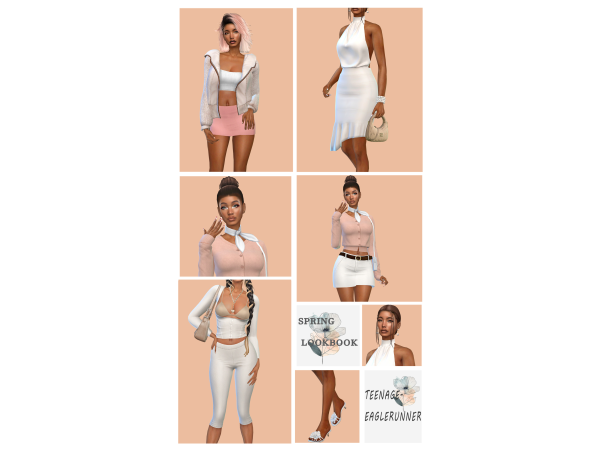 Alpha Spring Lookbook by teenageeaglerunner - The Sims 4 Custom Content