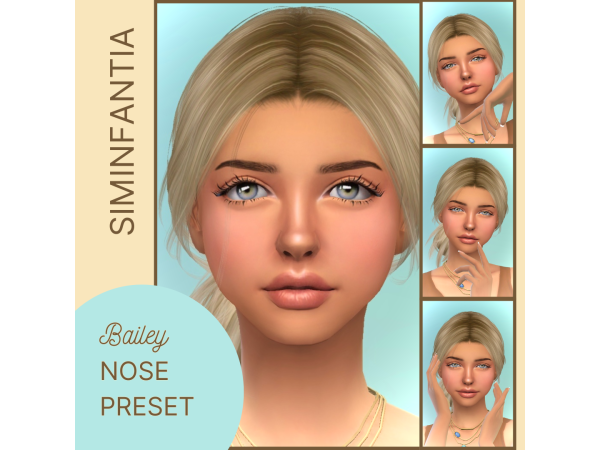 Mix Bailey Nose Preset by SimInfantia - The Sims 4 Custom Content