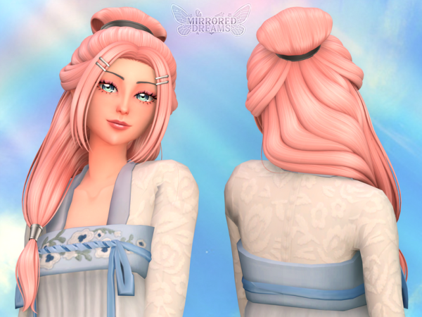 Mix Liana's Hair Hair Accessory Colors - The Sims 4 Custom Content