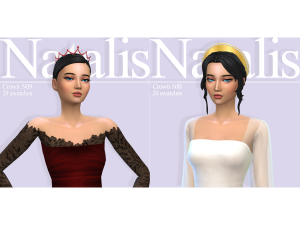 Mix Head Accessories Crowns by Natalis - The Sims 4 Custom Content