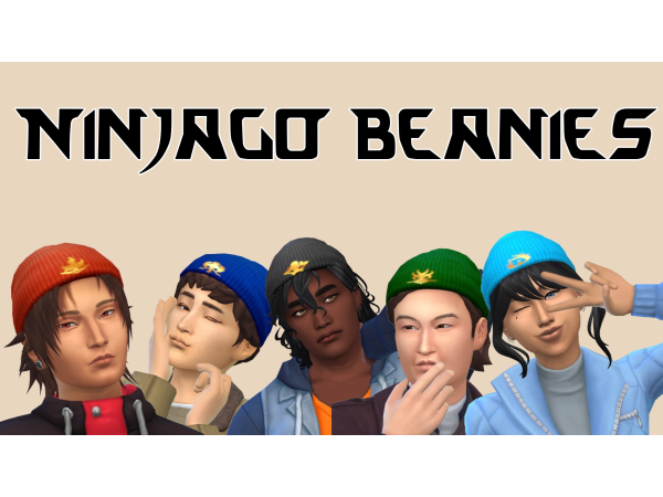 Maxis Match Ninjago Beanies by simjago - The Sims 4 Custom Content