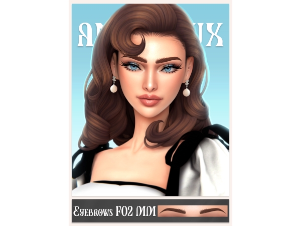 Maxis Match ANX HOLO Eyebrows F02 MM - The Sims 4 Custom Content