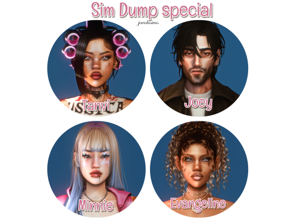 Alpha 9K sim dump by jaealisims - The Sims 4 Custom Content