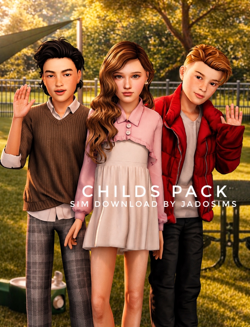 Alpha Child Pack (Sim Download) by shopwithflynnn - The Sims 4 Custom Content