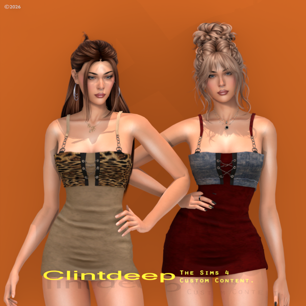 Alpha Clintdeep Audrey Dress by clintdeep - The Sims 4 Custom Content