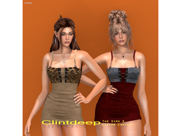 Alpha Clintdeep Audrey Dress - The Sims 4 Custom Content
