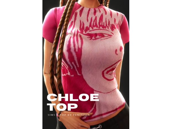 Mix Chloe Top - The Sims 4 Custom Content