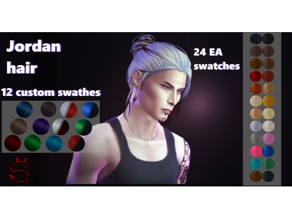 Maxis Match Jordan hair by satiricon - The Sims 4 Custom Content
