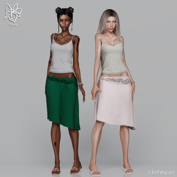 Alpha SOFT HOURS CLOTHING SET by simsfinds - The Sims 4 Custom Content