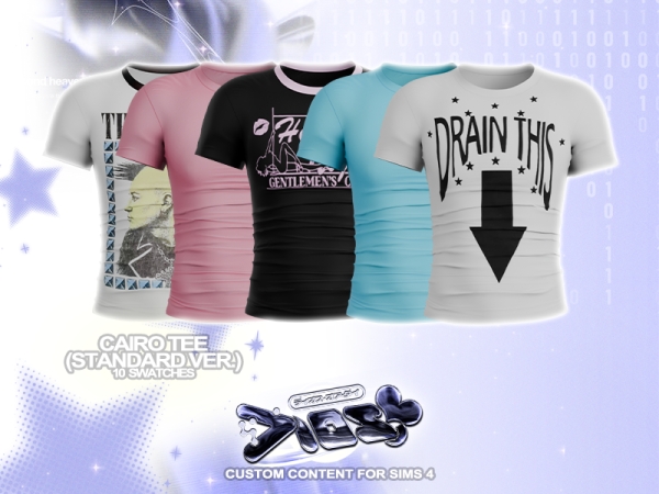 Alpha DIOS Cairo Tee (Standard Version) - The Sims 4 Custom Content