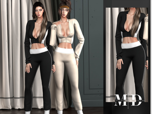 Alpha basic sexy sportswear set - The Sims 4 Custom Content