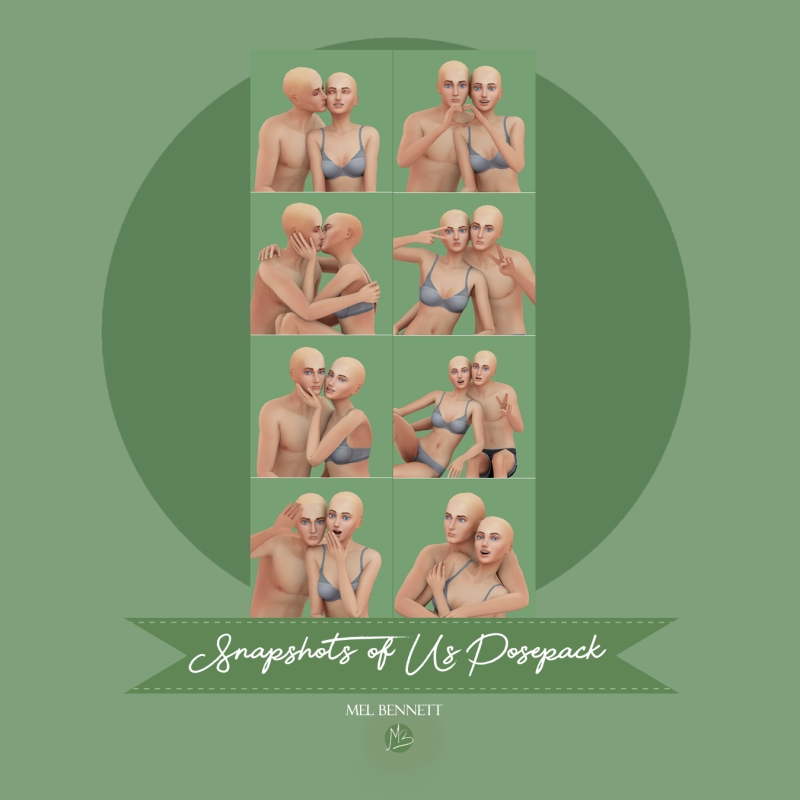 Mix Snapshots of Us Posepack by melbennett - The Sims 4 Custom Content