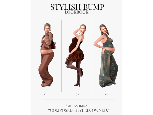 Mix STYLISH BUMP lookbook by smetashkina25 - The Sims 4 Custom Content