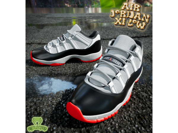 Alpha Air Jordan XI Low by SimLocker - The Sims 4 Custom Content