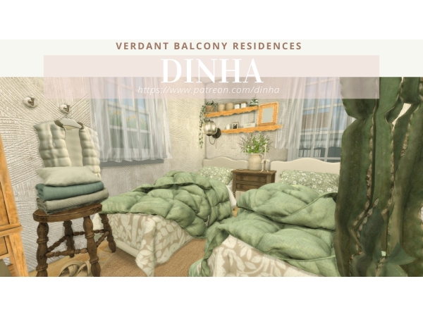 Alpha Verdant Balcony Residences - The Sims 4 Custom Content
