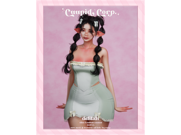 Alpha cuupid corp delilah outfit - The Sims 4 Custom Content