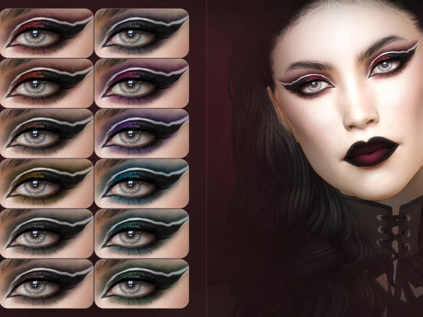 Alpha Virelle Eyeshadow - The Sims 4 Custom Content