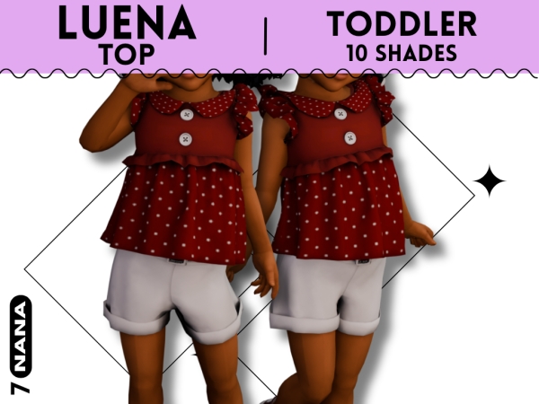 Maxis Match 7NANA (Luena) Loose Fitting Shirt - The Sims 4 Custom Content