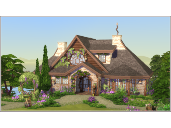 Alpha Olivia Cottage by philo - The Sims 4 Custom Content