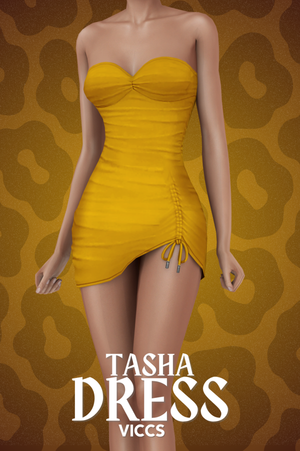 Maxis Match (FILE) VICCS_ TASHA DRESS (TEEN ELDER) by viccs - The Sims 4 Custom Content