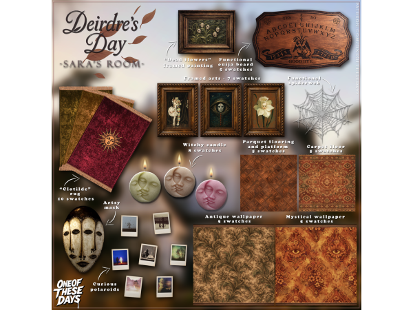 Sims 4 Alpha Study & Hobbies CC CC: OOTD - BuildBuy - Deirdre's Day PART3 : Sara's Room