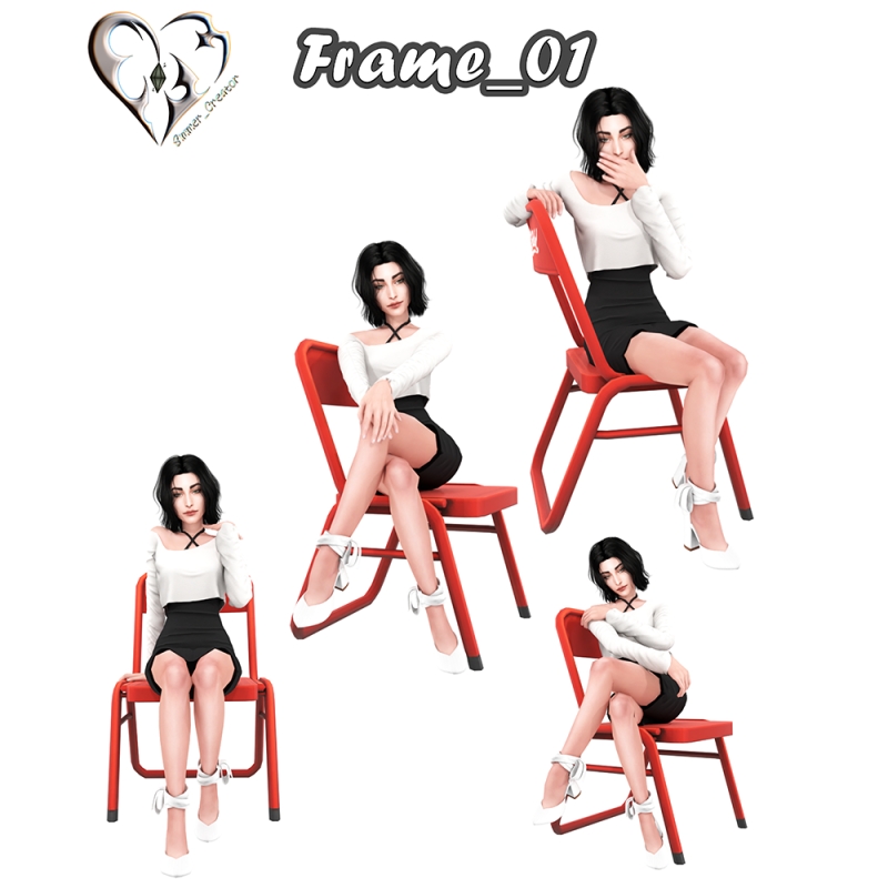 Alpha Frame_01 by simmer_creator - The Sims 4 Custom Content