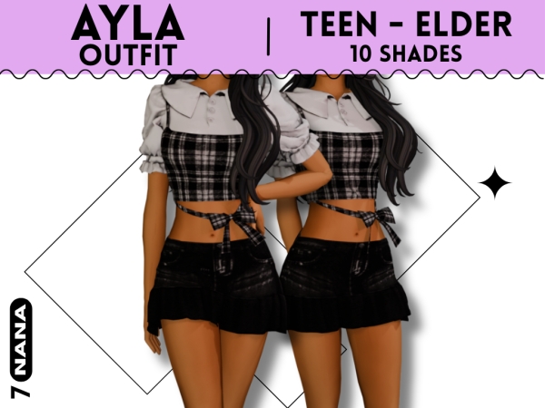 Maxis Match 7NANA (Ayla) Outfit For Teen - The Sims 4 Custom Content